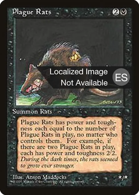 Plague Rats · Fourth Edition Foreign Black Border 154/378