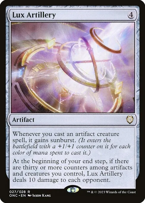 Lux Artillery · Phyrexia: All Will Be One Commander 27/174