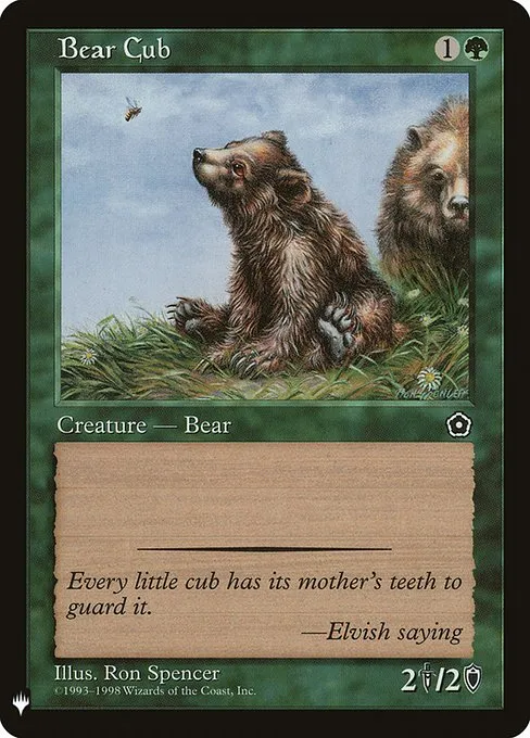 Bear Cub · The List P02-123/5050