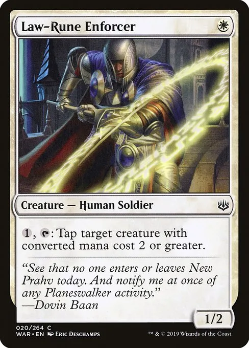 Law-Rune Enforcer · War of the Spark 20/312