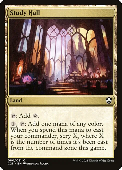 Study Hall · Commander 2021 80/409
