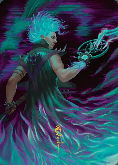 Winter, Cursed Rider // Winter, Cursed Rider · Aetherdrift Art Series 7/54