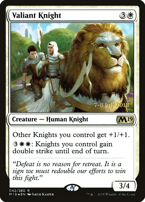 Valiant Knight · Core Set 2019 Promos 42s/95