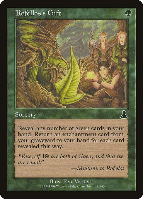 Rofellos's Gift · Urza's Destiny 119/143