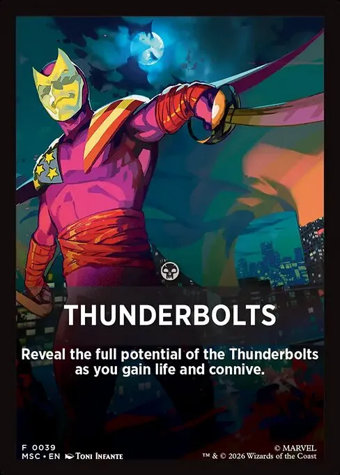 Thunderbolts · Marvel Super Heroes Jumpstart Front Cards 39/61