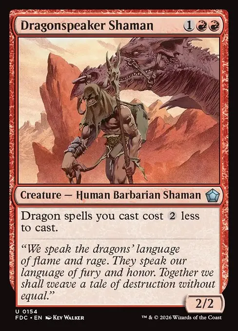 Dragonspeaker Shaman · Foundations Commander 154/3