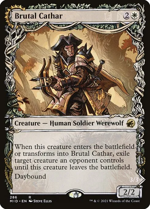 Brutal Cathar // Moonrage Brute · Innistrad: Midnight Hunt 286/399
