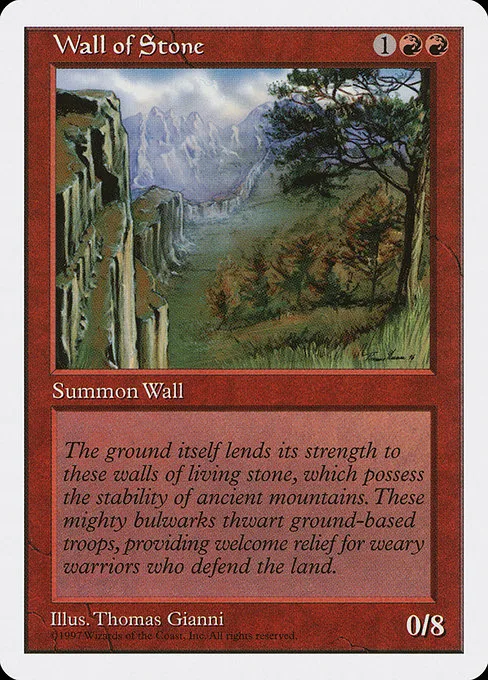 Wall of Stone · Fifth Edition 274/460