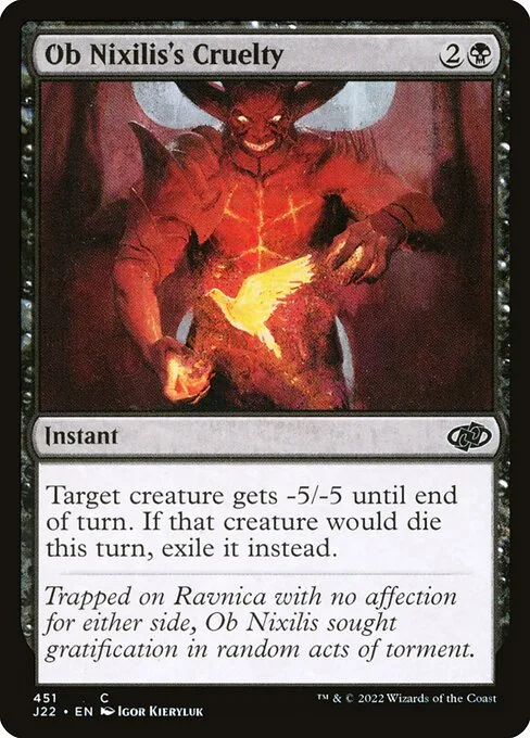 Ob Nixilis's Cruelty · Jumpstart 2022 451/835