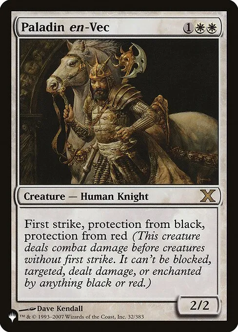 Paladin en-Vec · The List 10E-32/5050