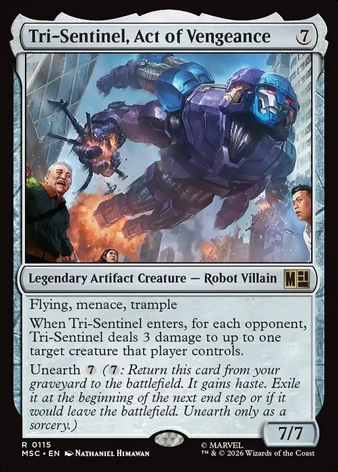 Tri-Sentinel, Act of Vengeance · Marvel Super Heroes Commander 115/9