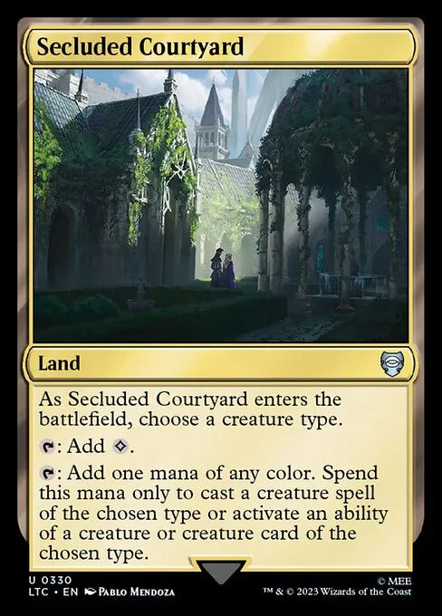 Secluded Courtyard · Tales of Middle-earth Commander 330/591