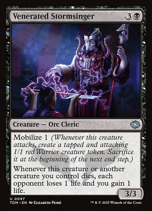 Venerated Stormsinger · Tarkir: Dragonstorm 97/427