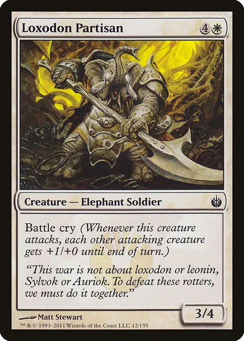 Loxodon Partisan · Mirrodin Besieged 12/155