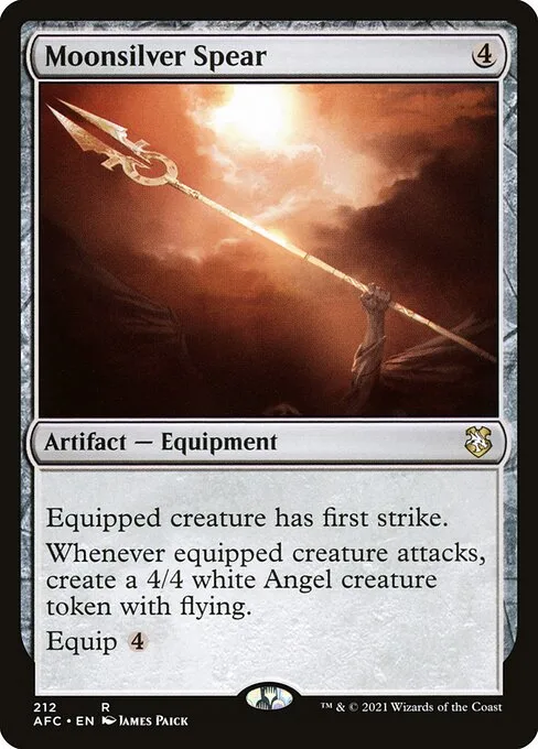 Moonsilver Spear · Forgotten Realms Commander 212/331
