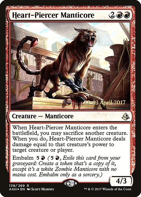 Heart-Piercer Manticore · Amonkhet Promos 138s/77