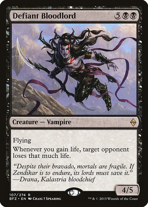 Defiant Bloodlord · Battle for Zendikar 107/299