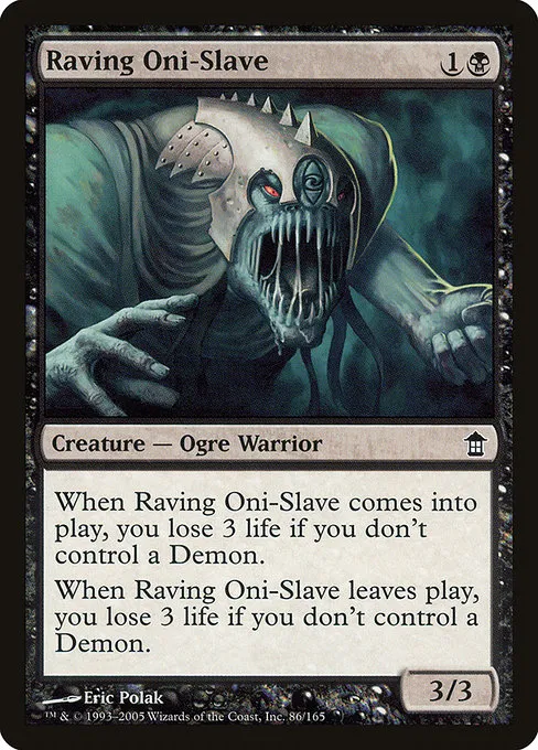 Raving Oni-Slave · Saviors of Kamigawa 86/165