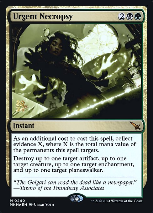 Urgent Necropsy · Murders at Karlov Manor Promos 240s/180