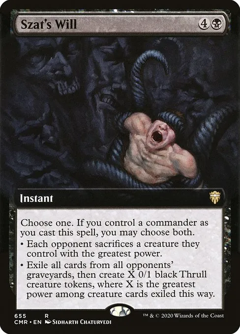 Szat's Will · Commander Legends 655/718