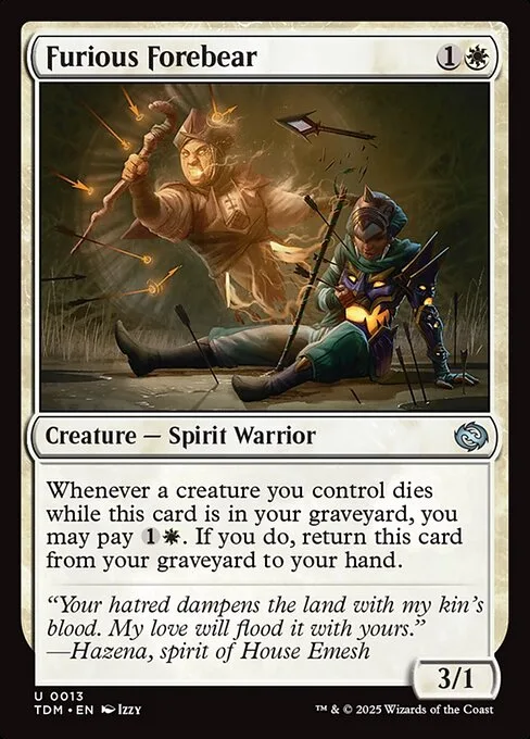 Furious Forebear · Tarkir: Dragonstorm 13/427