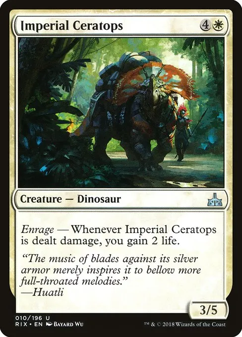 Imperial Ceratops · Rivals of Ixalan 10/205