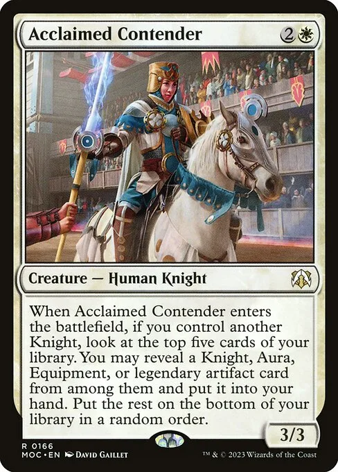 Acclaimed Contender · March of the Machine Commander 166/450