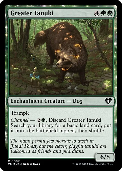 Greater Tanuki · Commander Masters 897/1067