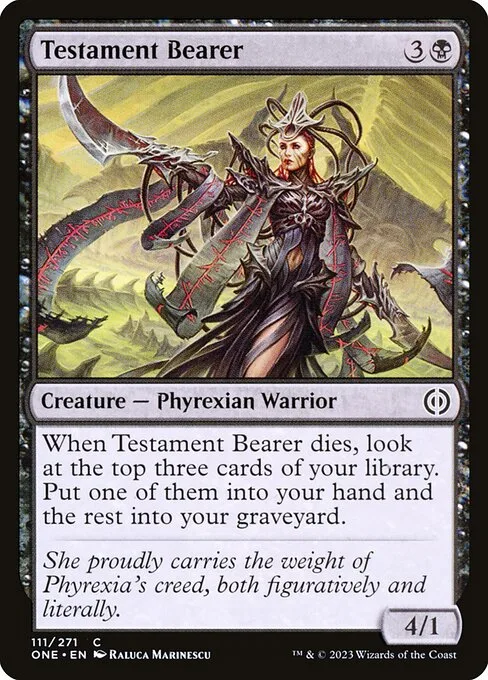 Testament Bearer · Phyrexia: All Will Be One 111/479