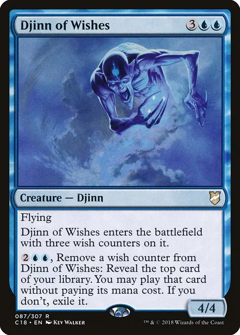 Djinn of Wishes · Commander 2018 87/307