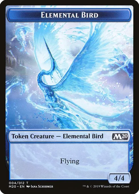 Elemental Bird · Core Set 2020 Tokens 4/12