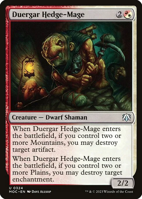 Duergar Hedge-Mage · March of the Machine Commander 324/450