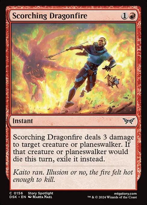 Scorching Dragonfire · Duskmourn: House of Horror 156/419