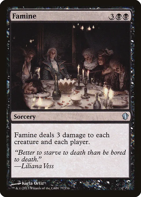 Famine · Commander 2013 77/356