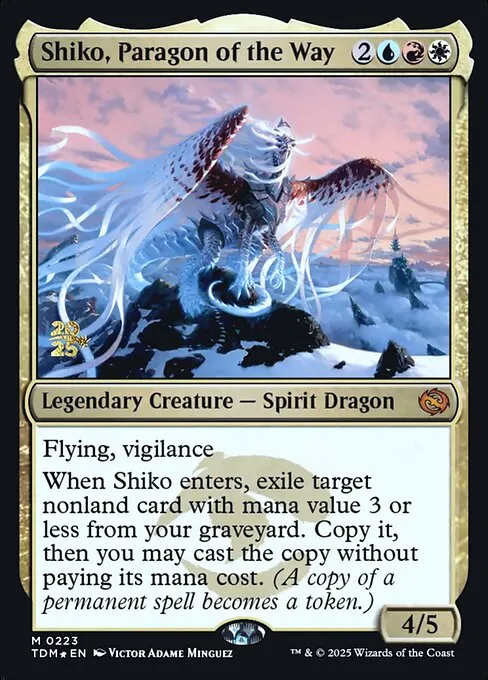Shiko, Paragon of the Way · Tarkir: Dragonstorm Promos 223s/160
