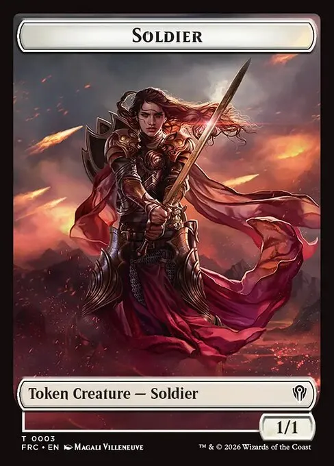 Soldier · Reality Fracture Commander Tokens 3/1