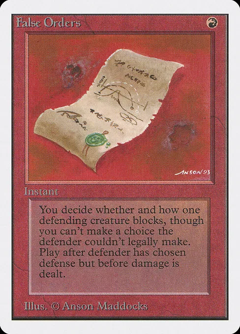 False Orders · Unlimited Edition 148/302