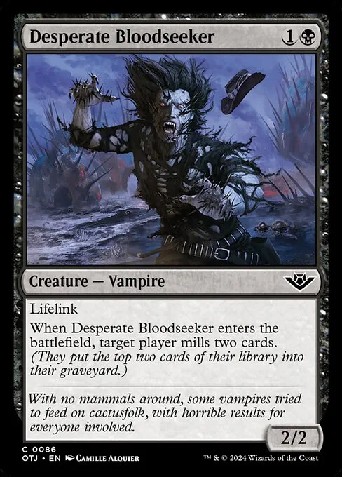 Desperate Bloodseeker · Outlaws of Thunder Junction 86/374