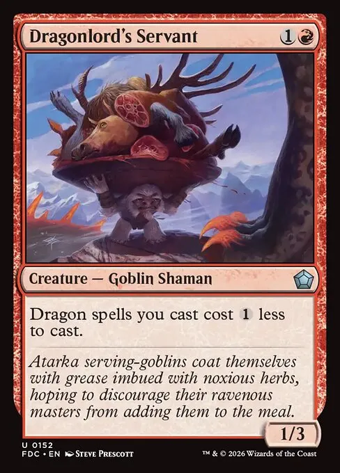 Dragonlord's Servant · Foundations Commander 152/3