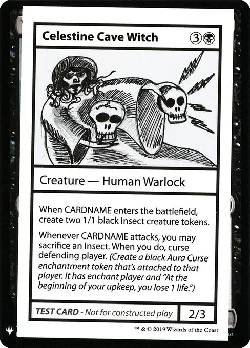 Celestine Cave Witch · Mystery Booster Playtest Cards 2019 37/121