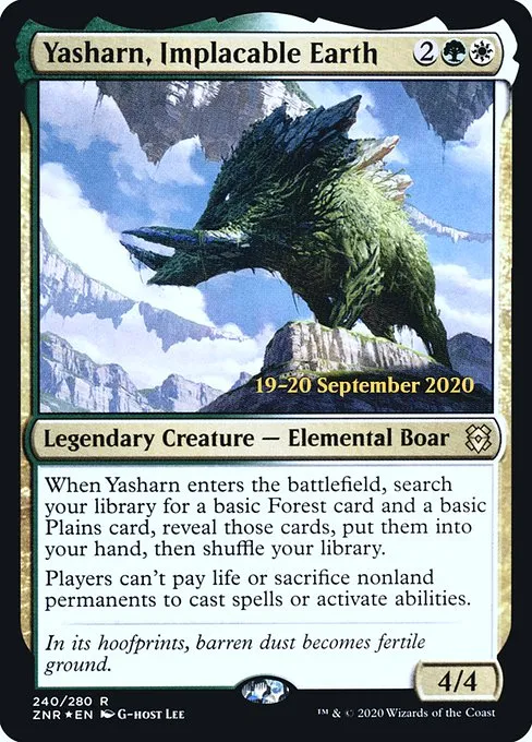 Yasharn, Implacable Earth · Zendikar Rising Promos 240s/153