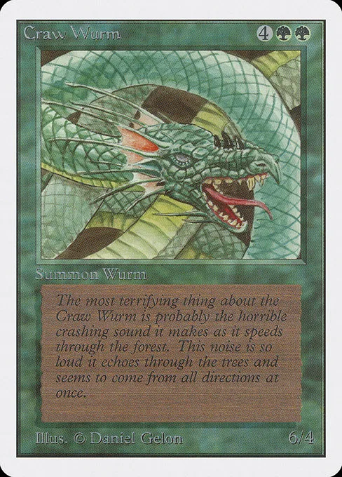 Craw Wurm · Unlimited Edition 191/302
