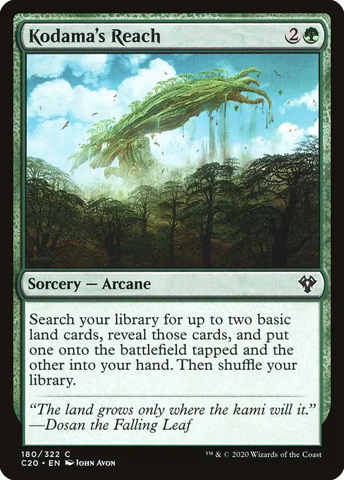 Kodama's Reach · Commander 2020 180/322