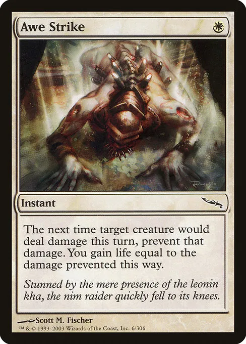 Awe Strike · Mirrodin 6/306