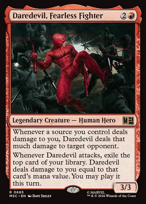 Daredevil, Fearless Fighter · Marvel Super Heroes Commander 685/9