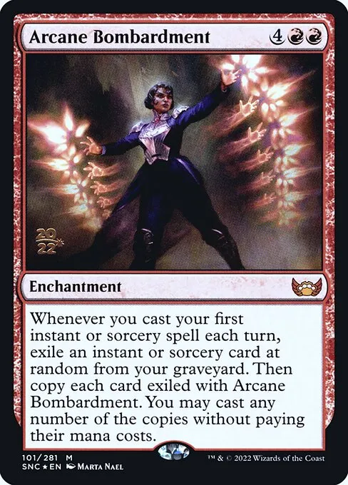Arcane Bombardment · Streets of New Capenna Promos 101s/161