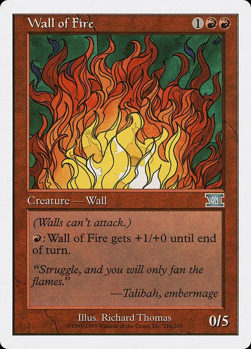 Wall of Fire · Classic Sixth Edition 216/351