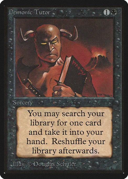 Demonic Tutor · Limited Edition Beta 105/302