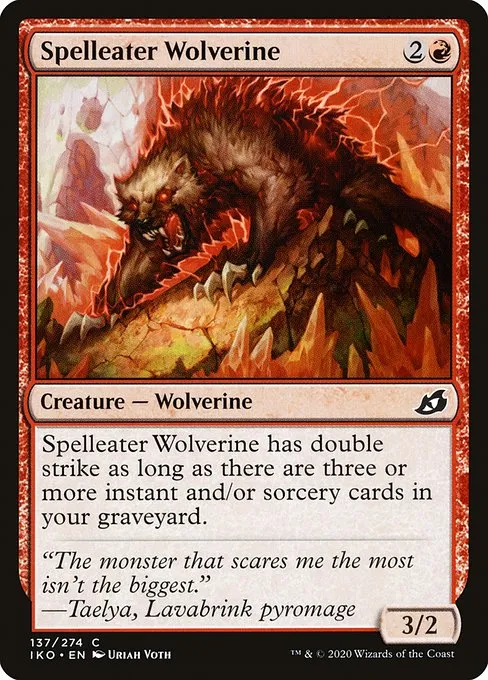 Spelleater Wolverine · Ikoria: Lair of Behemoths 137/390