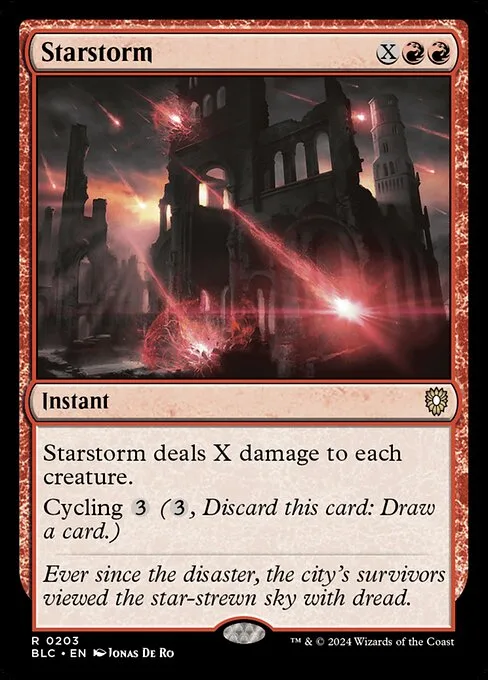 Starstorm · Bloomburrow Commander 203/356